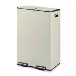 Tower 60 Litre Recycling Pedal Bin Cream